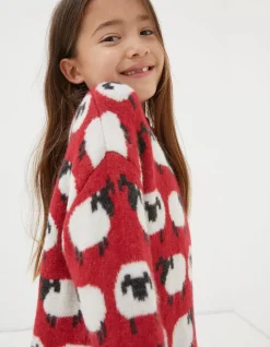 FatFace Shelter Stevie Sheep Crew Neck Jumper|Boys View All