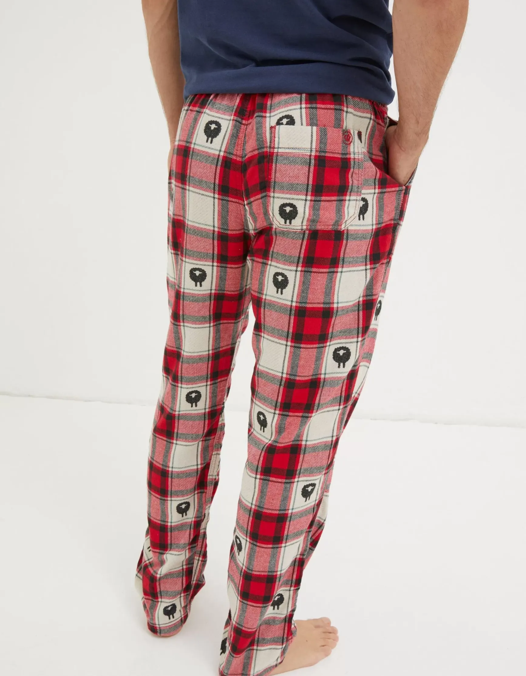 FatFace Shelter Stevie Sheep Jacquard Pyjama Bottoms|Men View All