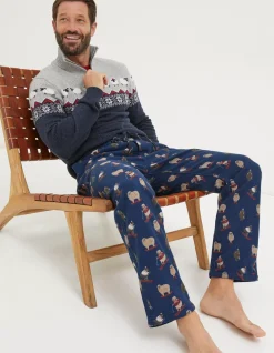 FatFace Shelter Stevie Sheep Print Pyjama Bottoms|Men View All