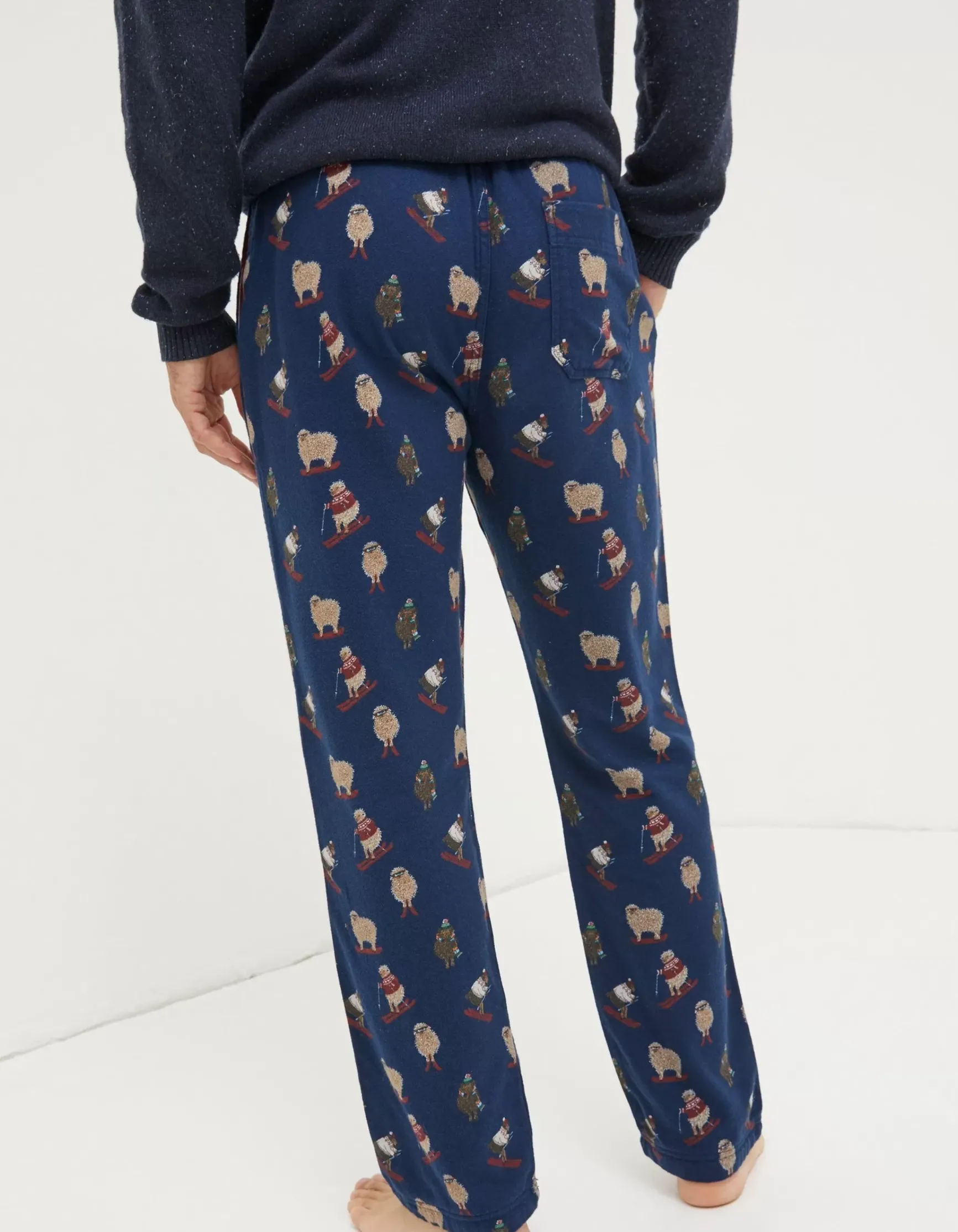 FatFace Shelter Stevie Sheep Print Pyjama Bottoms|Men View All