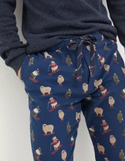 FatFace Shelter Stevie Sheep Print Pyjama Bottoms|Men View All