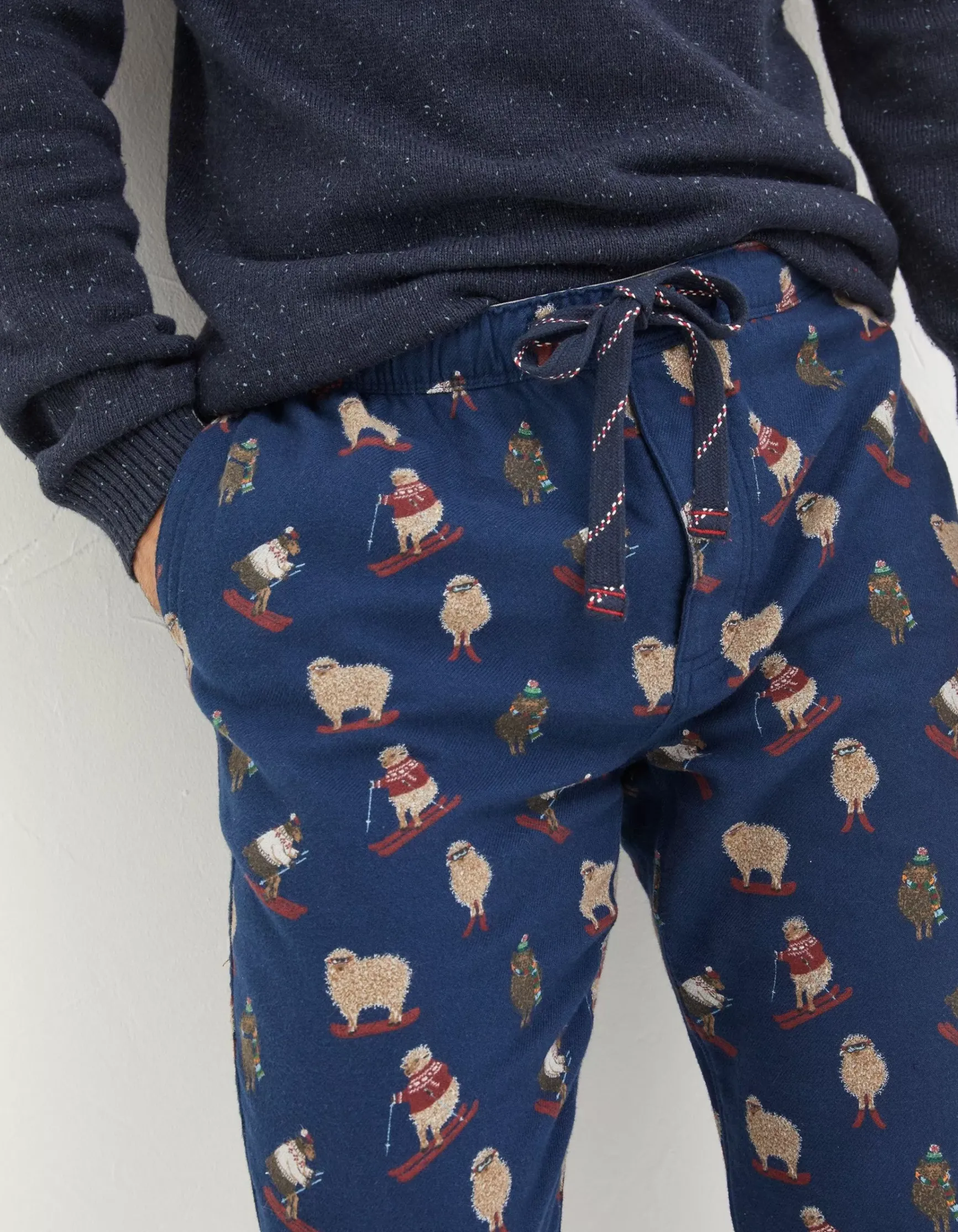 FatFace Shelter Stevie Sheep Print Pyjama Bottoms|Men View All