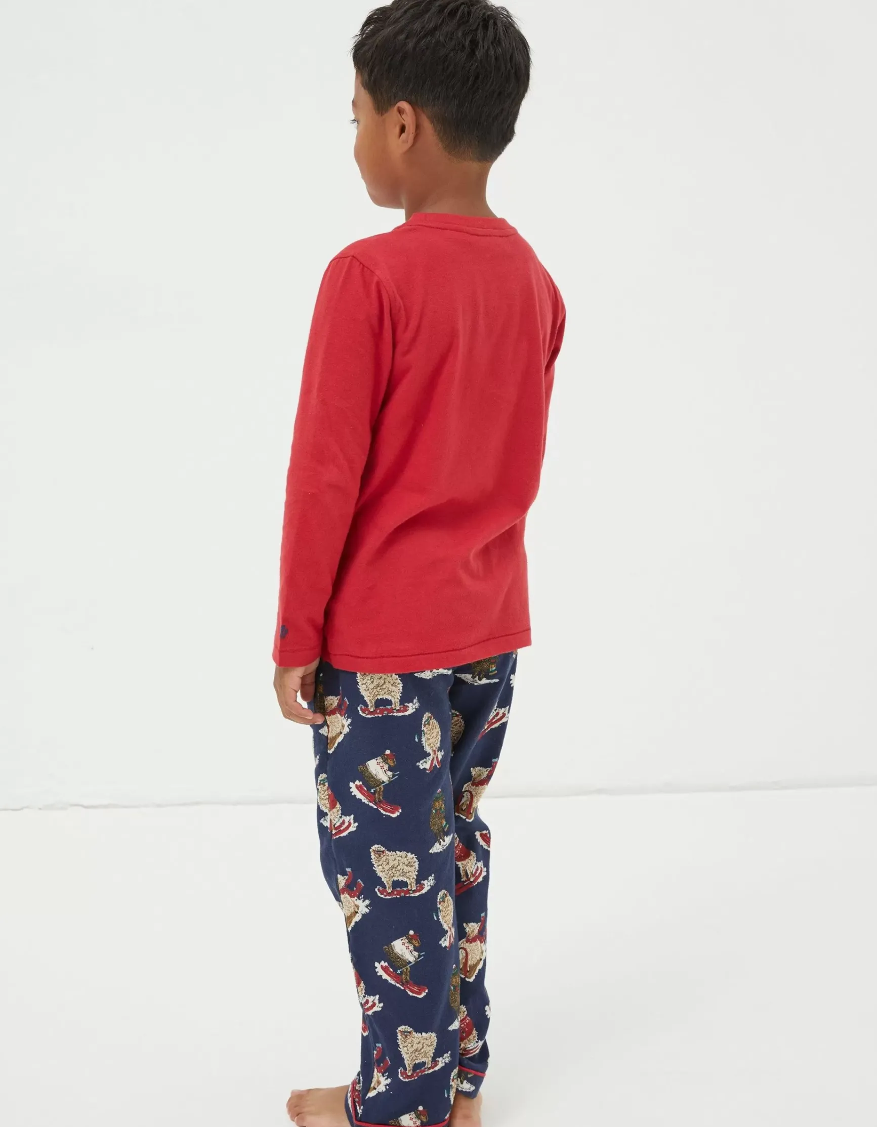 FatFace Shelter Stevie Sheep Pyjama Set|Boys View All