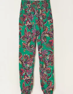 FatFace Shirred Festival Trousers|Women Trousers & Leggings