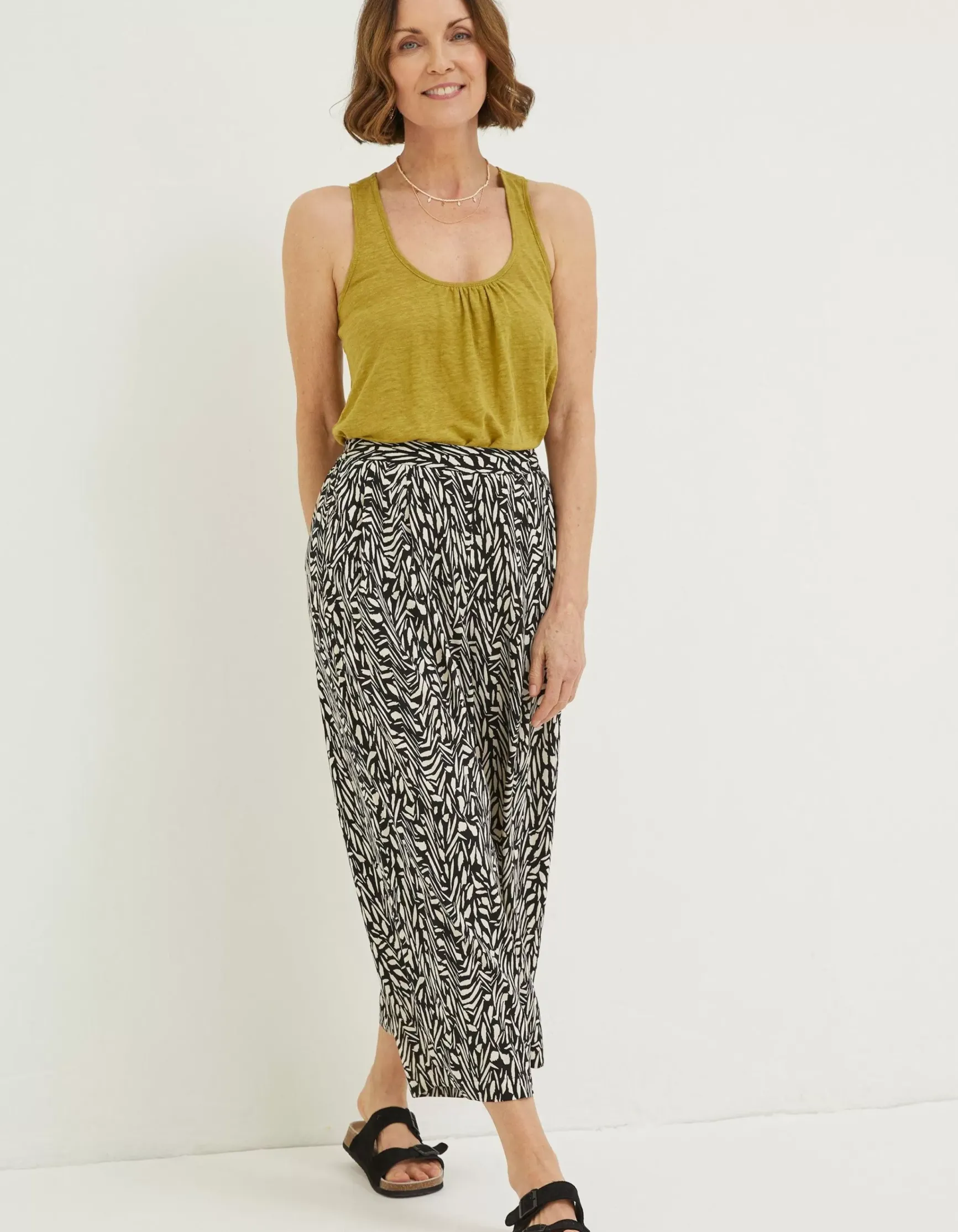 FatFace Shirwell Paint Stroke Trousers|Women Trousers & Leggings
