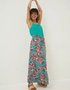 FatFace Shona Festival Jersey Maxi Skirt|Women Skirts