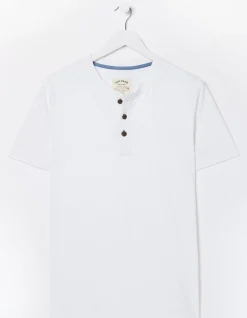 FatFace Short Sleeve Slub Henley T-Shirt|Men View All