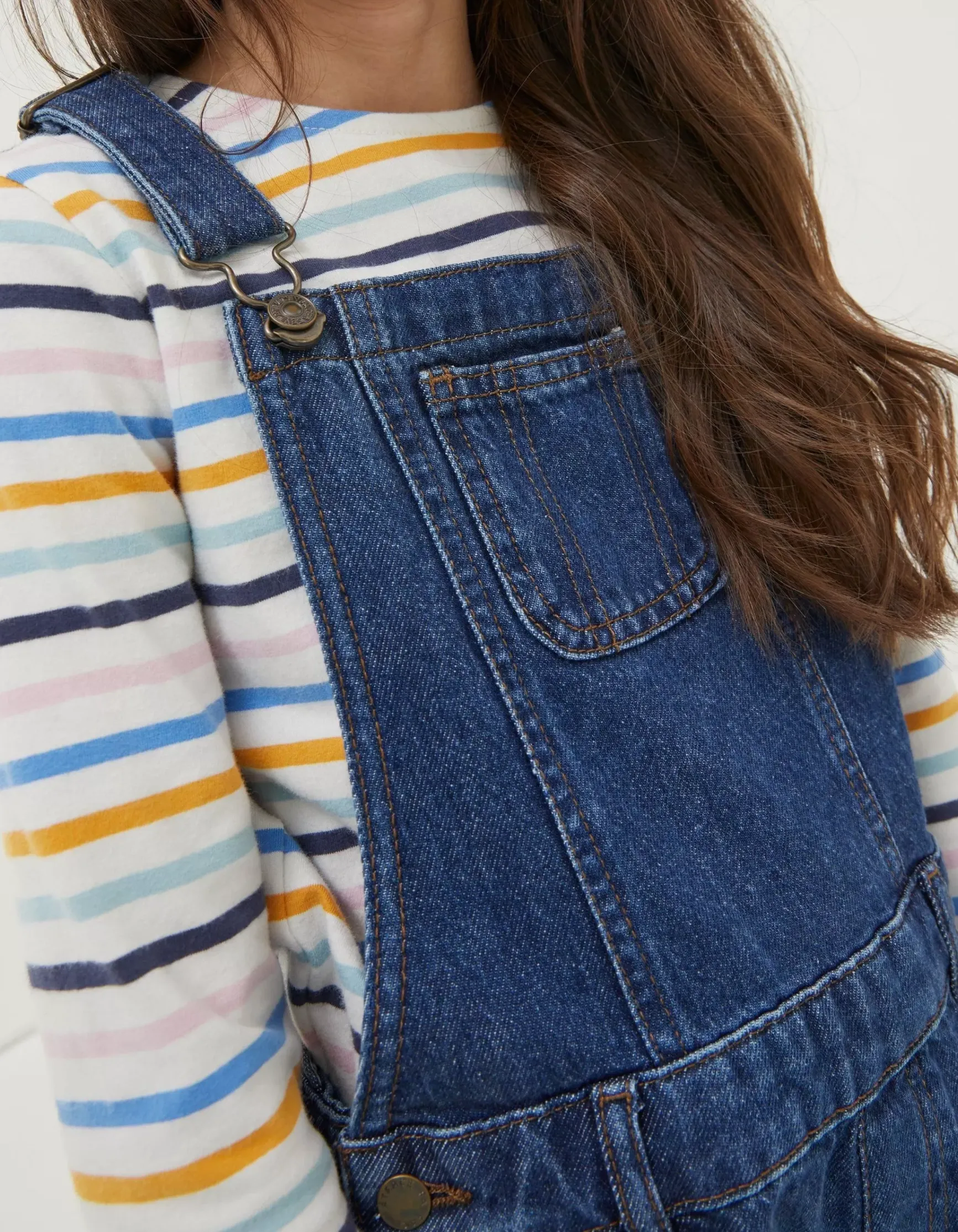 FatFace Shortie Dungarees|Girls View All