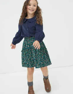 FatFace Sia Evergreen Floral Skirt|Girls View All