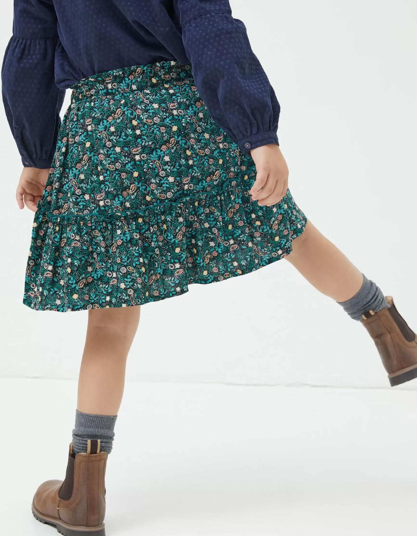 FatFace Sia Evergreen Floral Skirt|Girls View All