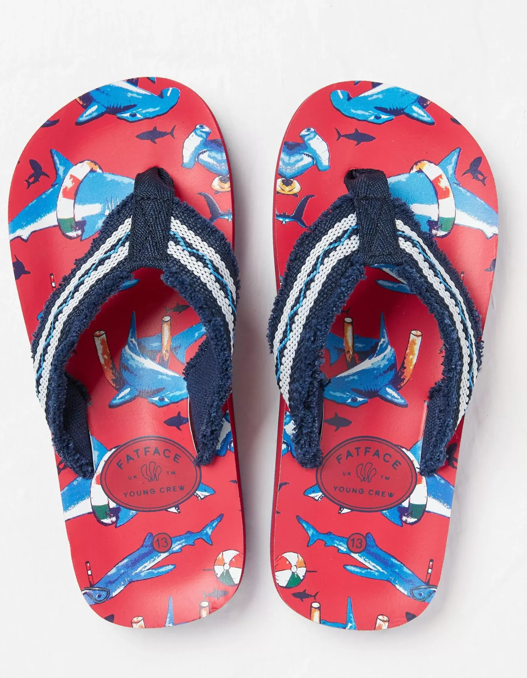 FatFace Sidney Shark Flip Flop|Boys View All