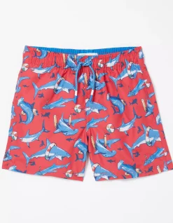 FatFace Sidney Shark Swim Shorts|Boys View All