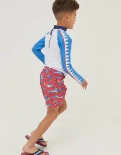 FatFace Sidney The Shark Rash Vest|Boys View All