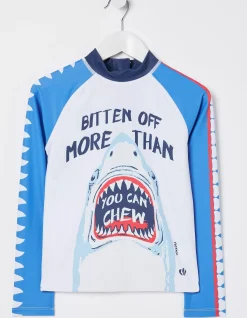 FatFace Sidney The Shark Rash Vest|Boys View All