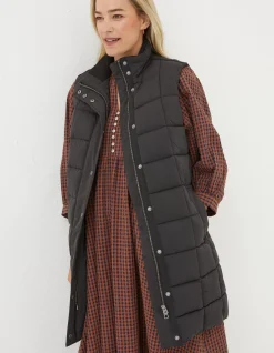 FatFace Sienna Longline Gilet|Women Coats & Jackets
