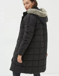 FatFace Sienna Quilted Mid Length Coat|Women Coats & Jackets