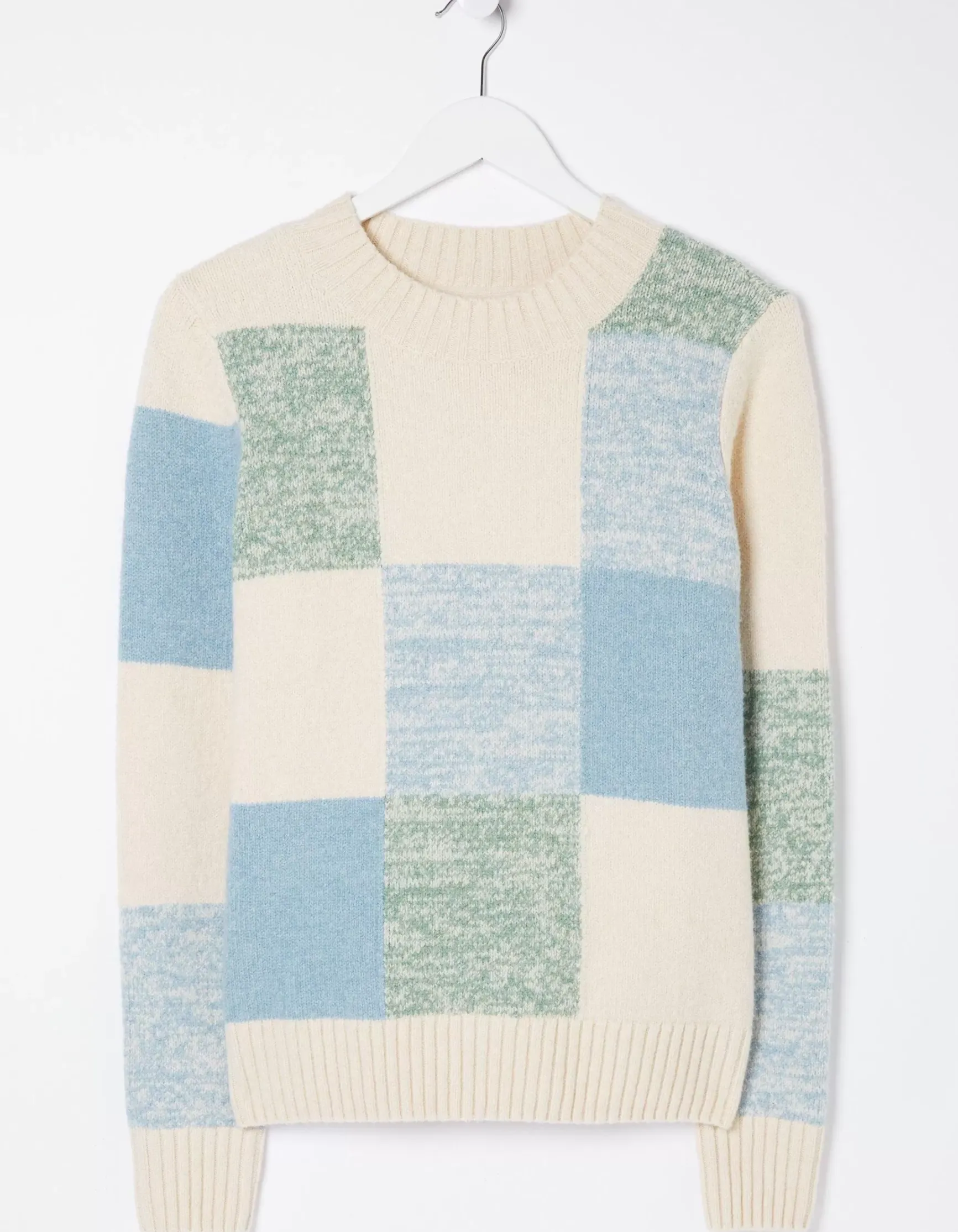 FatFace Sienna Square Patterned Jumper|Women Knitwear