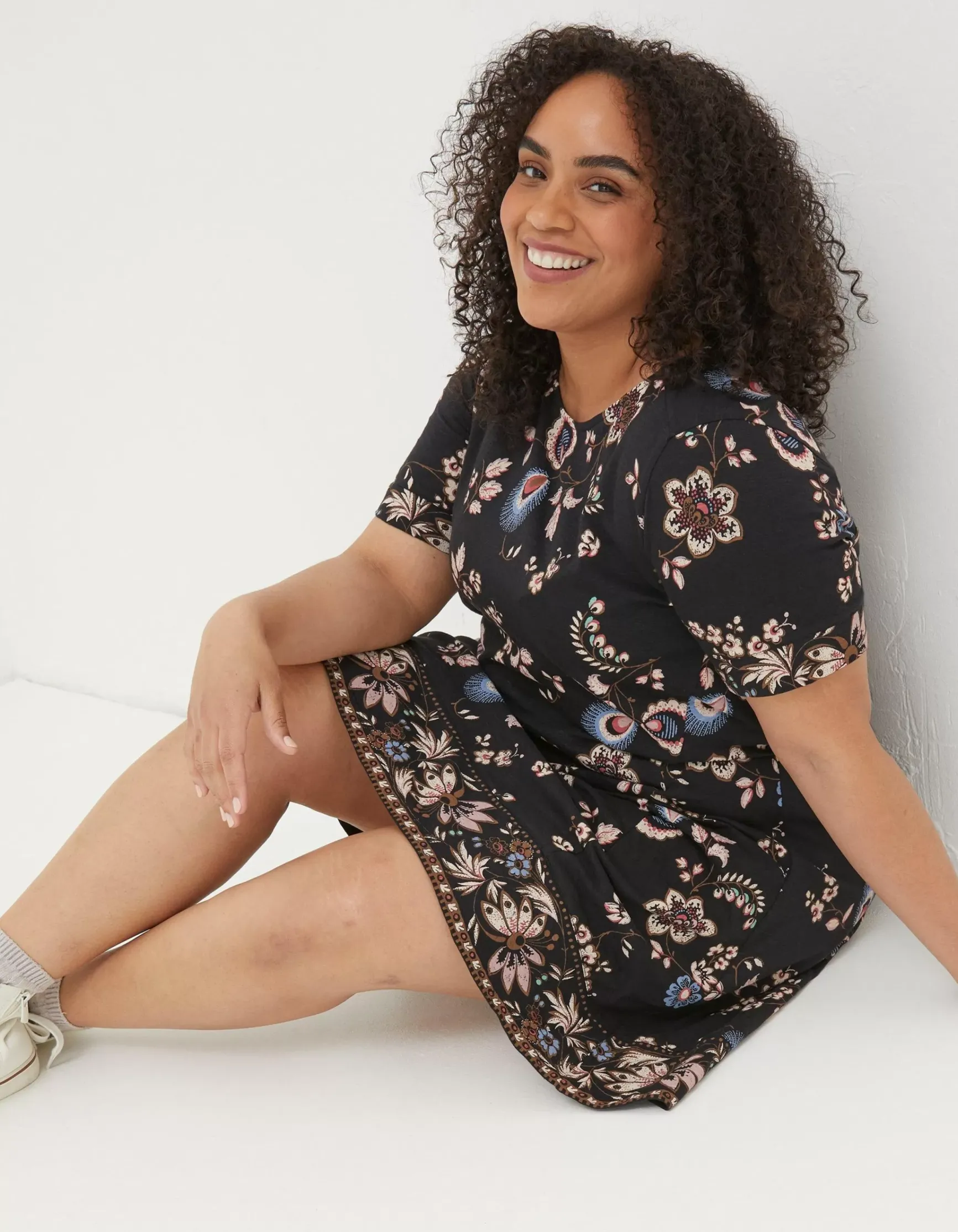 FatFace Simone Floral Jersey Dress|Women Dresses