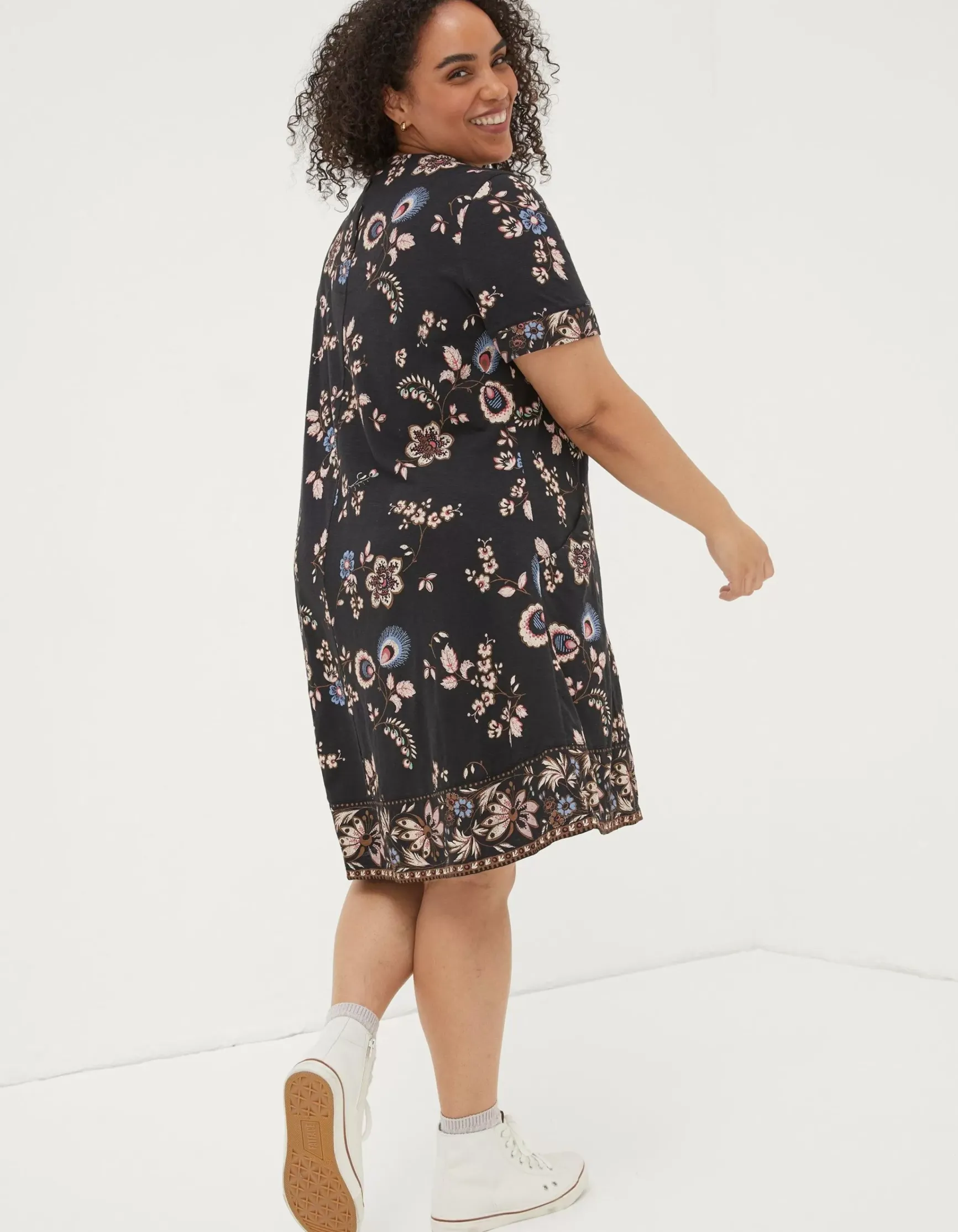 FatFace Simone Floral Jersey Dress|Women Dresses