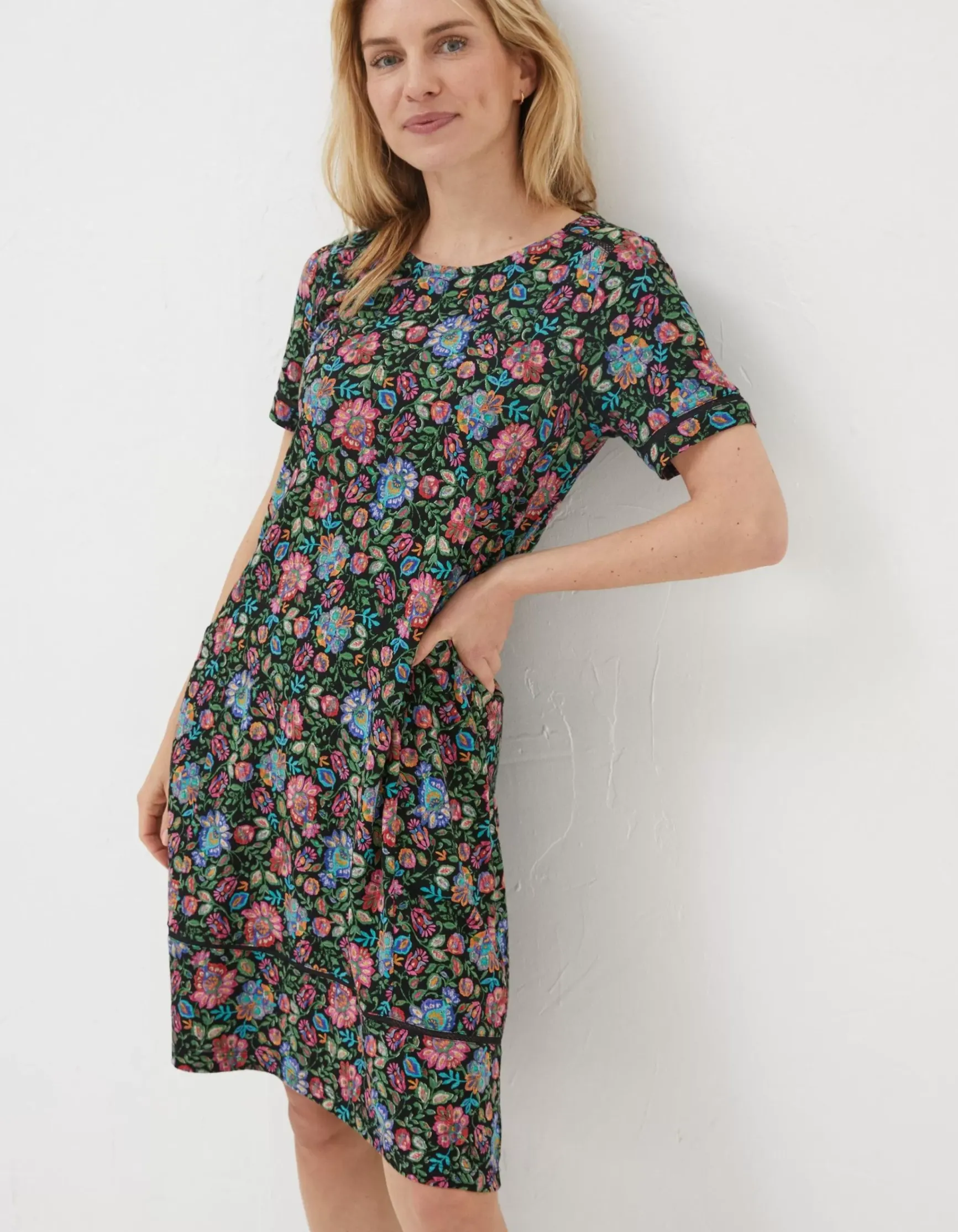 FatFace Simone Floral Jersey Dress|Women View All
