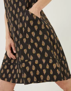 FatFace Simone Woodblock Jersey Dress|Women Dresses