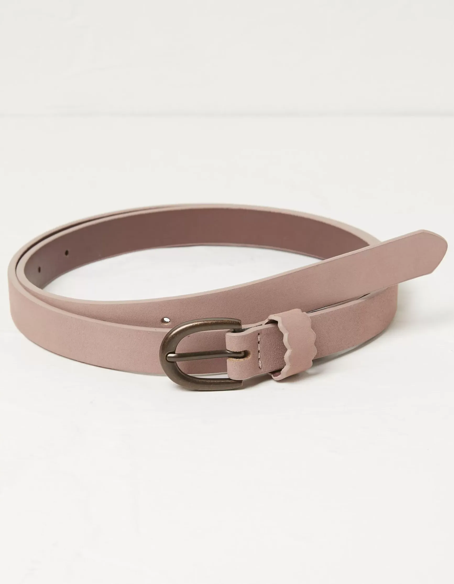 FatFace Skinny Scalloped Keeper Belt|Women Belts