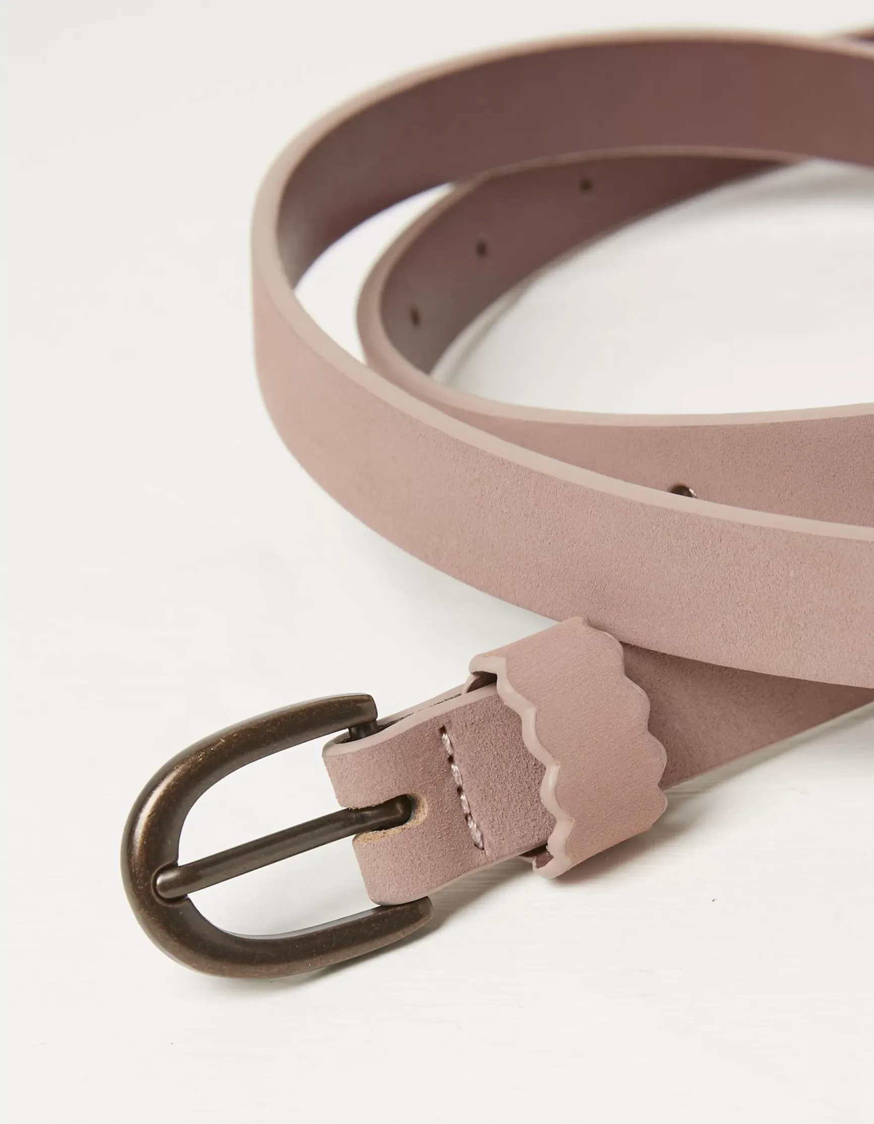 FatFace Skinny Scalloped Keeper Belt|Women Belts