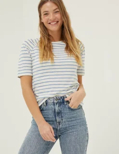 FatFace Skylar Stripe Top|Women Tops & T-Shirts