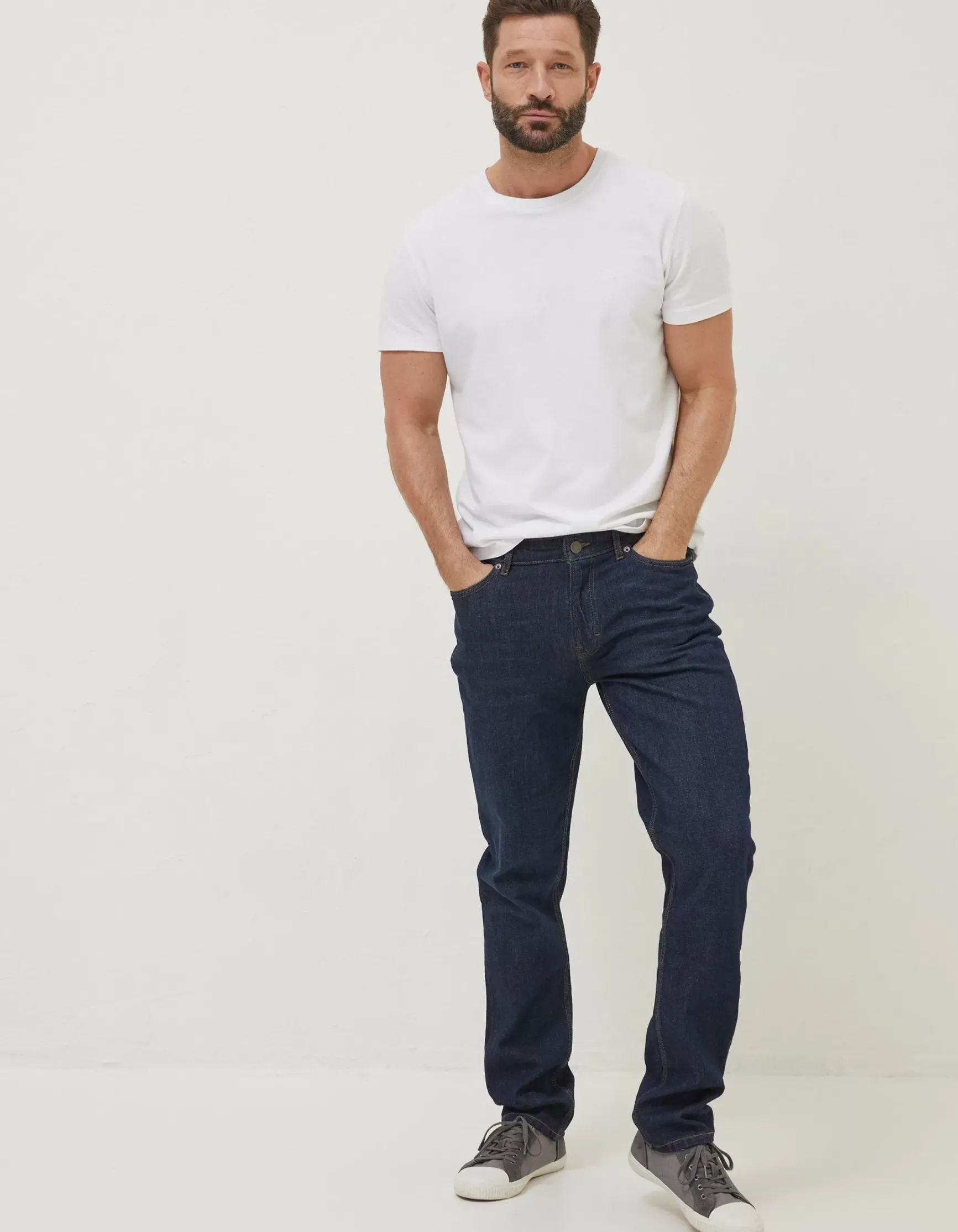 FatFace Slim Dark Vintage Wash Jeans|Men Jeans