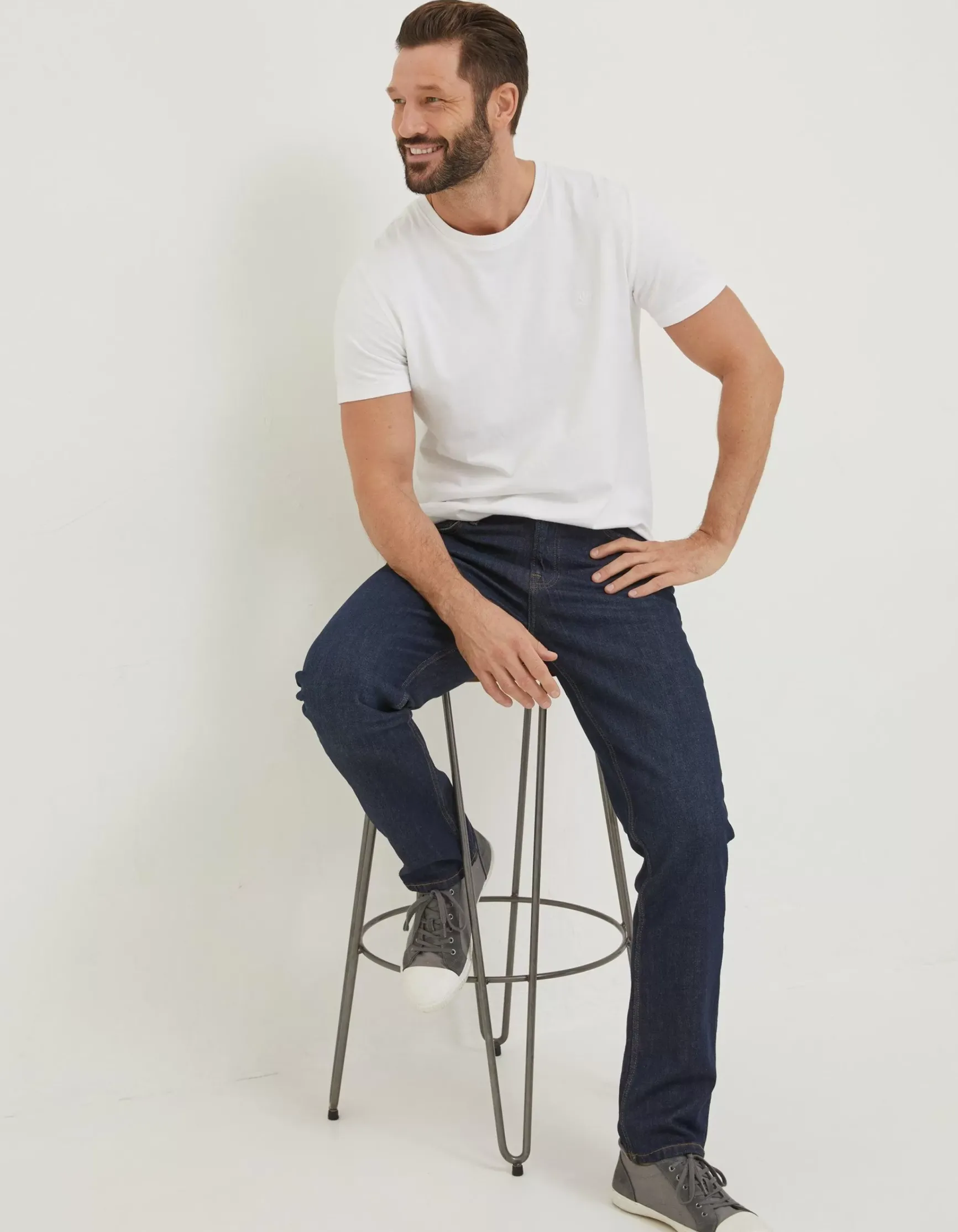 FatFace Slim Dark Vintage Wash Jeans|Men Jeans