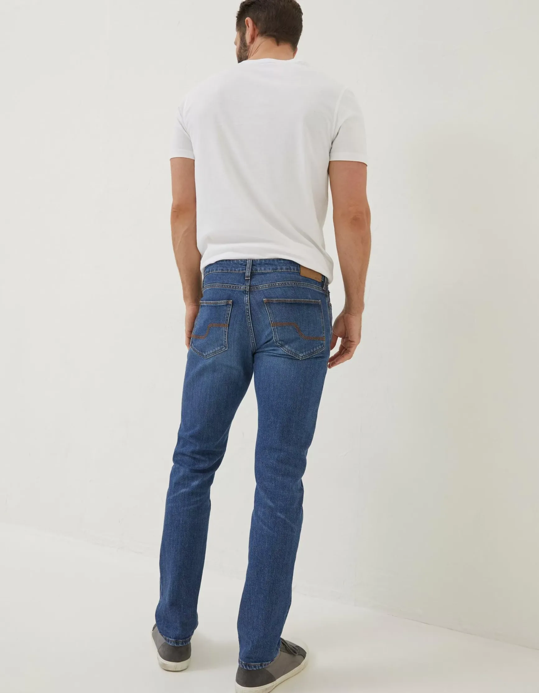 FatFace Slim Mid Wash Jeans|Men Jeans