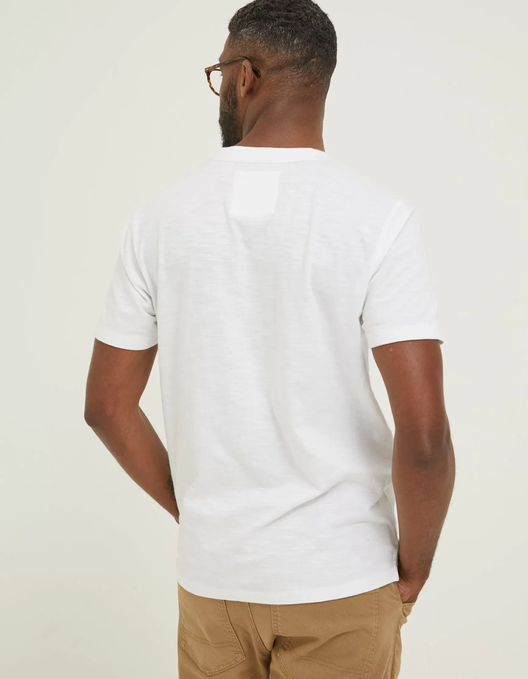 FatFace Slub Henley T-Shirt|Men T-Shirts