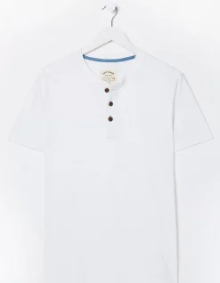 FatFace Slub Henley T-Shirt|Men T-Shirts