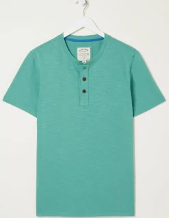 FatFace Slub Henley T-Shirt|Men T-Shirts
