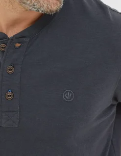 FatFace Slub Henley T-Shirt|Men T-Shirts