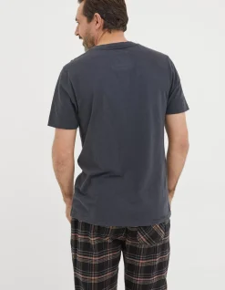 FatFace Slub Henley T-Shirt|Men T-Shirts