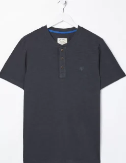 FatFace Slub Henley T-Shirt|Men T-Shirts