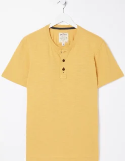 FatFace Slub Henley T-Shirt|Men T-Shirts