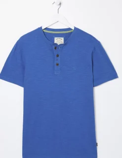 FatFace Slub Henley T-Shirt|Men T-Shirts