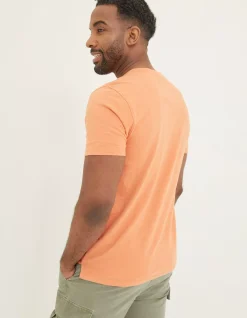 FatFace Slub Henley T-Shirt|Men T-Shirts
