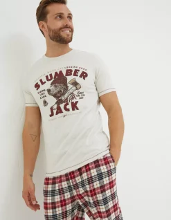 FatFace Slumber Jack T-Shirt|Men T-Shirts