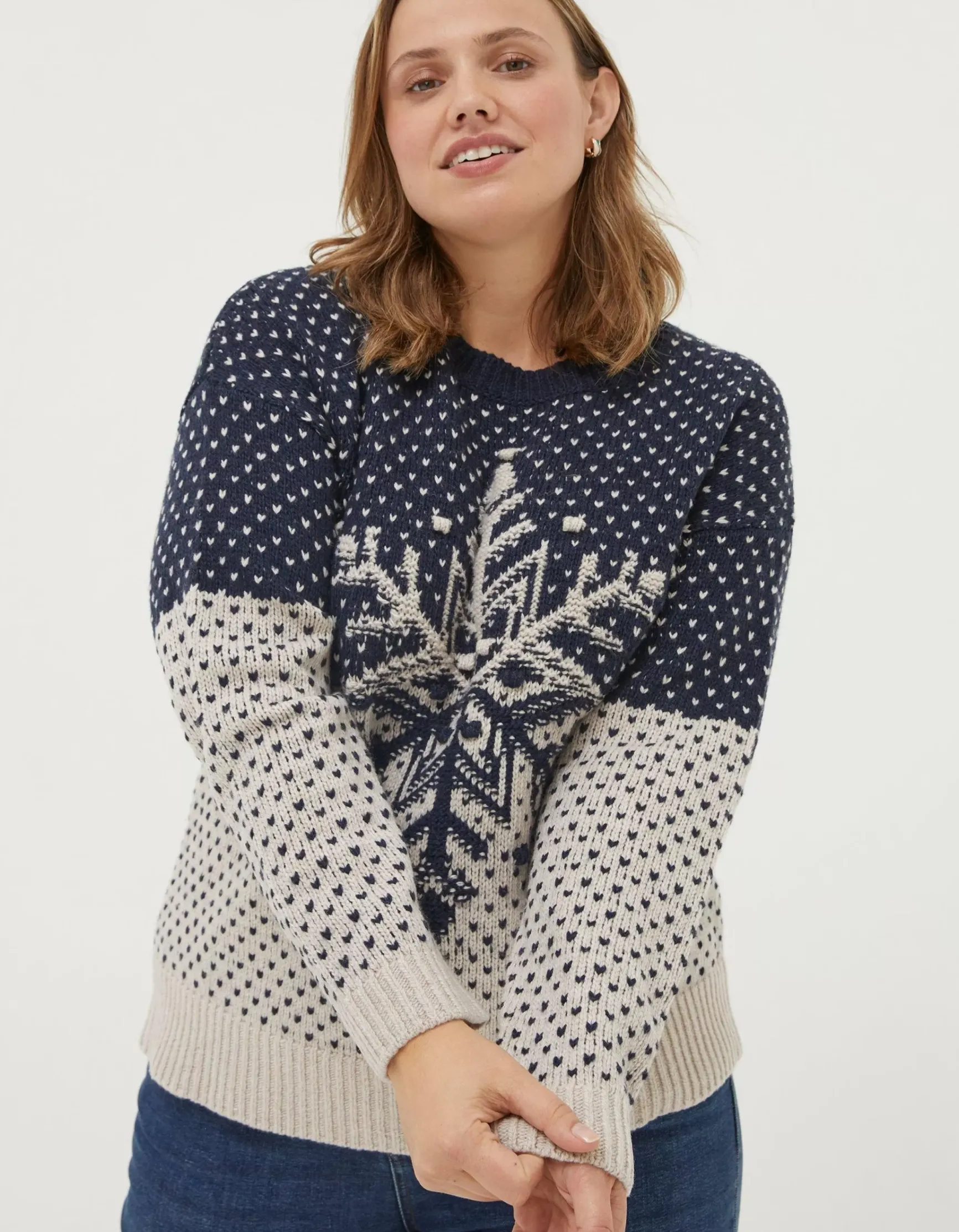 FatFace Snowflake Jumper|Women View All