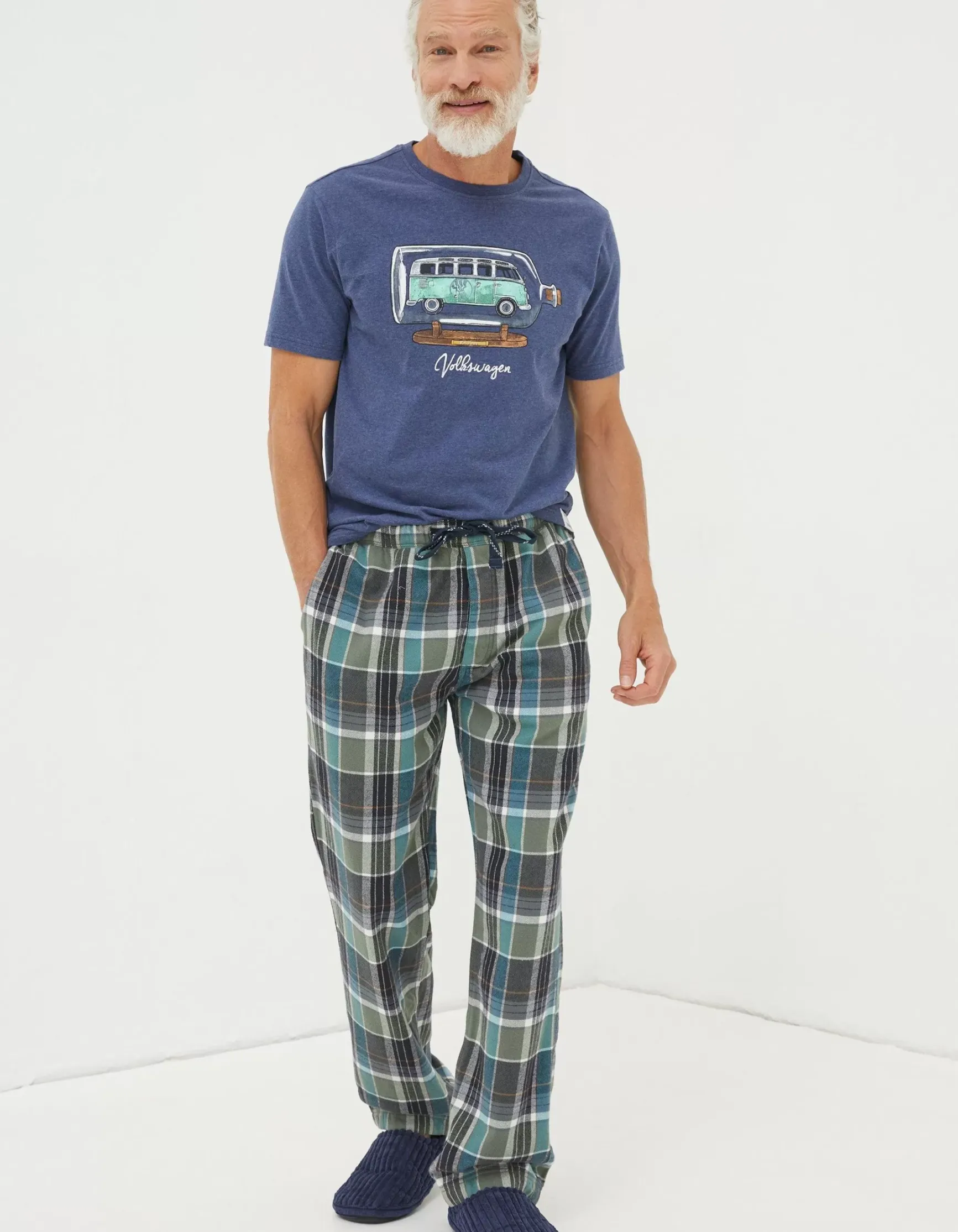 FatFace Southsea Checked Pyjama Bottoms|Men View All