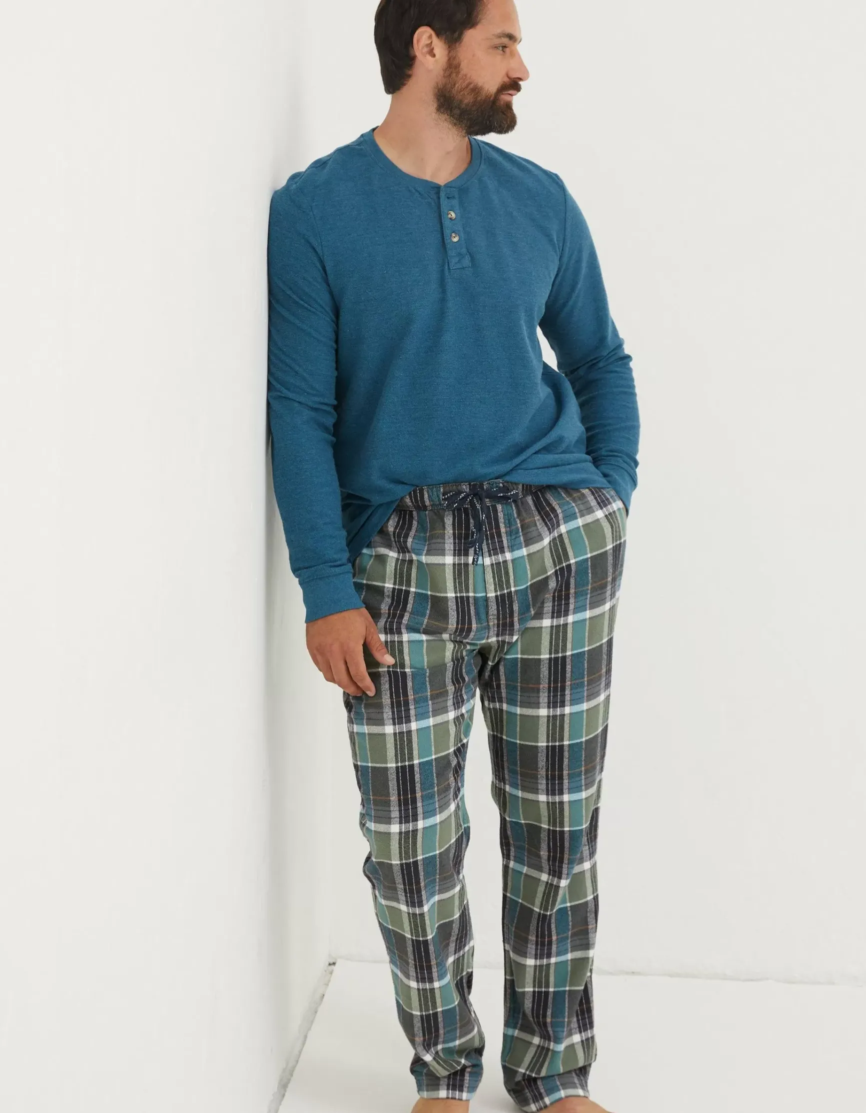 FatFace Southsea Checked Pyjama Bottoms|Men View All