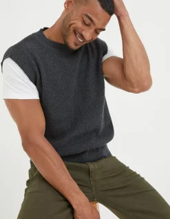 FatFace Southwick Crew Knitted Tank|Men Knitwear