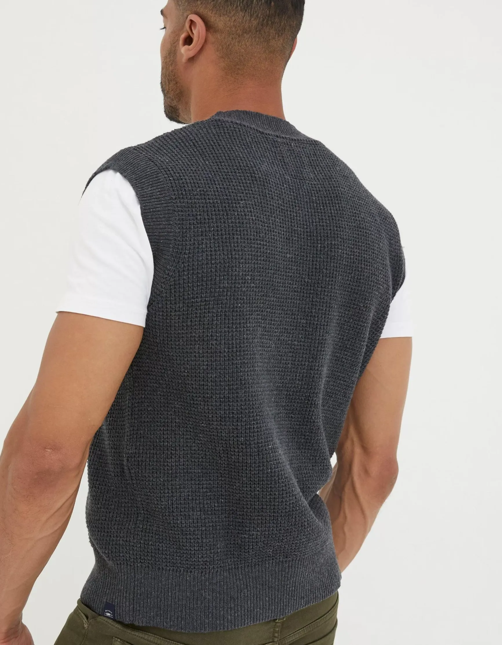 FatFace Southwick Crew Knitted Tank|Men Knitwear