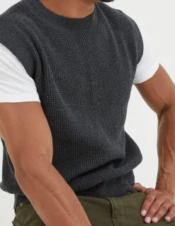 FatFace Southwick Crew Knitted Tank|Men Knitwear