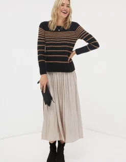 FatFace Sparkle Stripe Jumper|Women View All