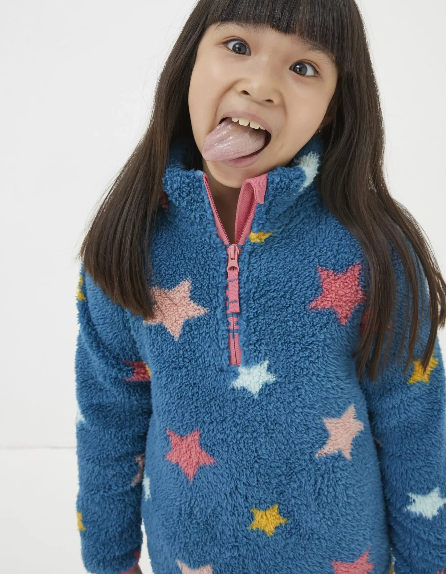 FatFace Star Fleece Half Neck Sweatshirt|Girls View All