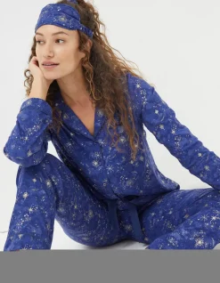 FatFace Star Print Pyjamas Gift Box Set|Women View All